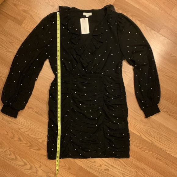 a loves a NWT Embellished Black Long Sleeve Mini Dress - Picture 13 of 16